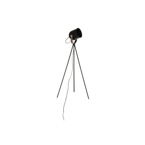 Standing floor lamp black metal H 136 Cm  -Industrial look