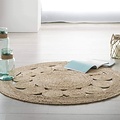 Openwork Jute rug - Round - In 2 sizes.