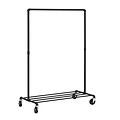 Parya Home - Clothes Rack on Wheels - Metal - Black