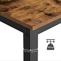 Parya Home - Stable bar table - Metal/Spanel plate - Brown/Black