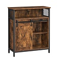 Parya Home - Dressoir - Kast met schuifdeur - Industrieel - Hout - Bruin