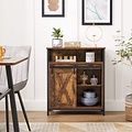 Parya Home - Sideboard - Cabinet with sliding door - Industrial - Wood - Brown