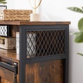 Parya Home - Sideboard - Cabinet with sliding door - Industrial - Wood - Brown