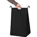 Parya Home - Laundry Basket - On Wheels - 132 Liter - Black