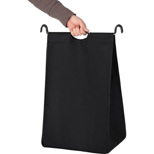 Parya Home - Laundry Basket - On Wheels - 132 Liter - Black