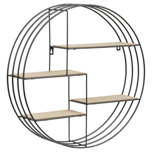 Parya Home - Wall Rack - Metal - Black - Ø45 cm