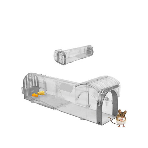 Animal-friendly mousetrap for indoor and outdoor use