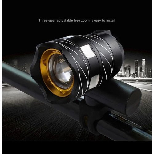 LED Bicycle Light - Rechargeable - Black