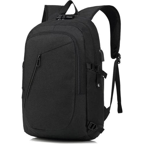 Anti-Theft - Waterproof Backpack - With USB Charging Station - Black