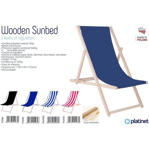 Foldable Sunbed - Adjustable