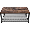 Vasagle Coffee Table - Vintage - Brown - 106,2 x 45 x 60,2 cm