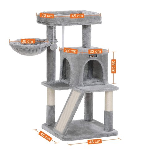 Parya Pets Parya Pets - Scratch Post - Viewing Platform - 96 cm - Grey