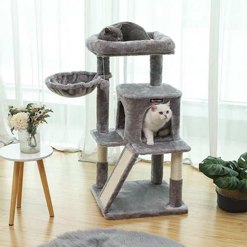 Parya Pets Parya Pets - Scratch Post - Viewing Platform - 96 cm - Grey