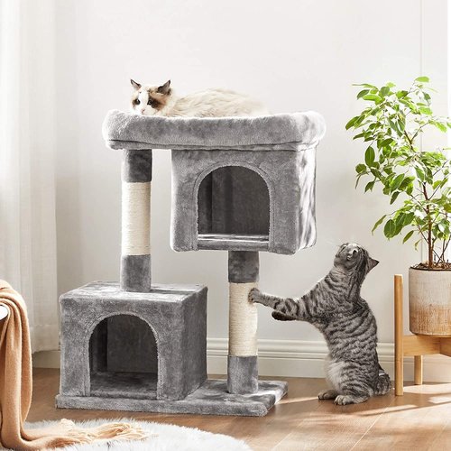 Parya Pets Parya Pets - Cat Tree - 2 Platforms - Grey