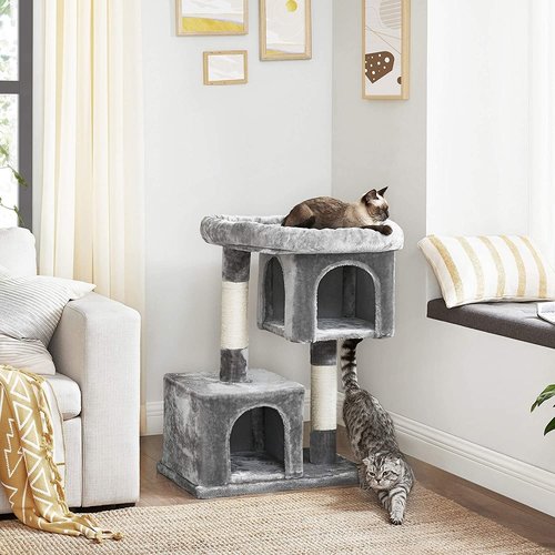 Parya Pets Parya Pets - Cat Tree - 2 Platforms - Grey