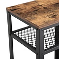 Vasagle - Side Table - Vintage - Wood & Metal - Brown