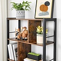 Parya Home - Bookcase - 5 Shelves - Wood - Brown