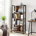 Parya Home - Bookcase - 5 Shelves - Wood - Brown
