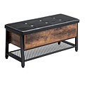 Parya Home - Bench with storage - Metal/wood - Brown