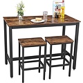 Vasagle - Bar Table Set - 120x60x90 - Dark Brown