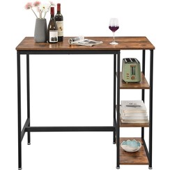 Parya Home - Bar table - Dark brown - 109 x 60 x 100 cm