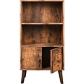 Vasagle - Retro Bookcase - Wood Look - 60 x 30 x 120 cm