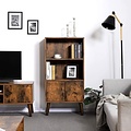 Vasagle - Retro Boekenkast - Houtlook - 60 x 30 x 120 cm