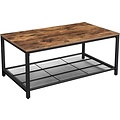 Vasagle - Coffee table - Vintage - Dark brown - 106 x 60 x 45 cm