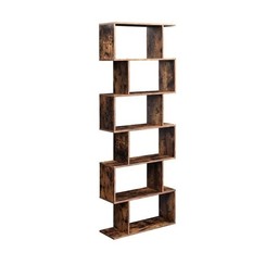 Parya Home - Bookcase - Cube - 6 Compartments - Brown