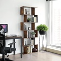 Parya Home - Bookcase - Cube - 6 Compartments - Brown