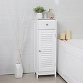 Parya Home - White Bathroom Cabinet - Includes 1 panelled door - Rustic - MDF