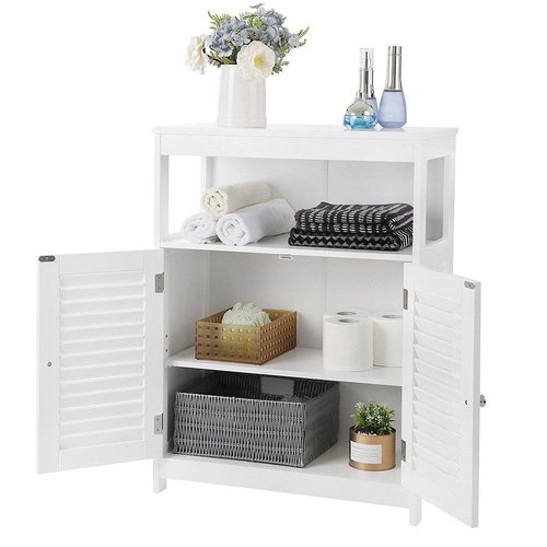 Bathroom Cabinet - 2 Doors - MDF - White