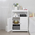 Bathroom Cabinet - 2 Doors - MDF - White