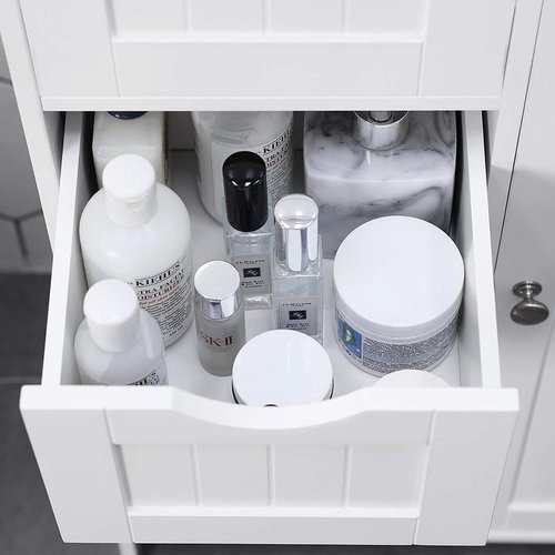Bathroom Cabinet - 4 Drawers - MDF - White