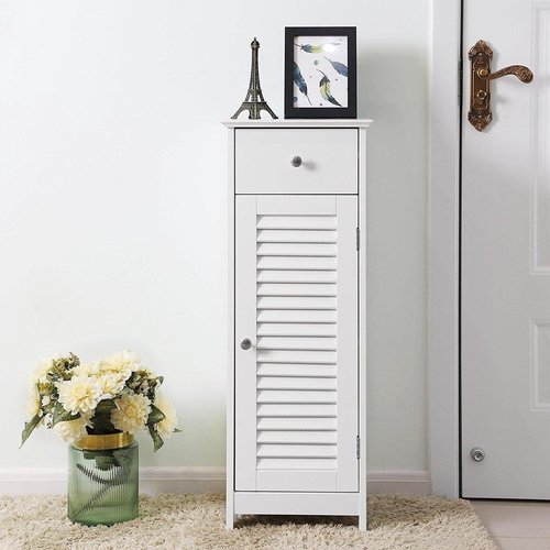 Narrow Wardrobe - MDF - 87cm - White