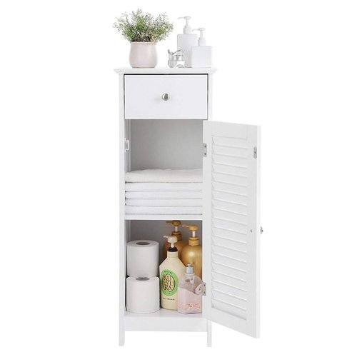 Narrow Wardrobe - MDF - 87cm - White