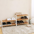 Shoe Rack - Bamboo - 12 Pairs