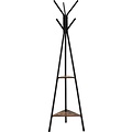 Coat Rack - Industrial - 5 Hooks - Brown