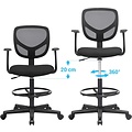 Songmics Office chair - Black - Polyurethane - 70 x 70 x 128