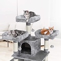 XXL Cat tree - Grey - 60 x 55 x 172 cm - 60 x 55 x 172 cm