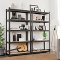 Parya Garden- Shelf unit - 5 shelves - 180 x 90 x 40 cm - Black