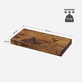 parya Parya Home - Zwevende wandplank - Bruin - MDF - 40 x 20 x 3.8 cm