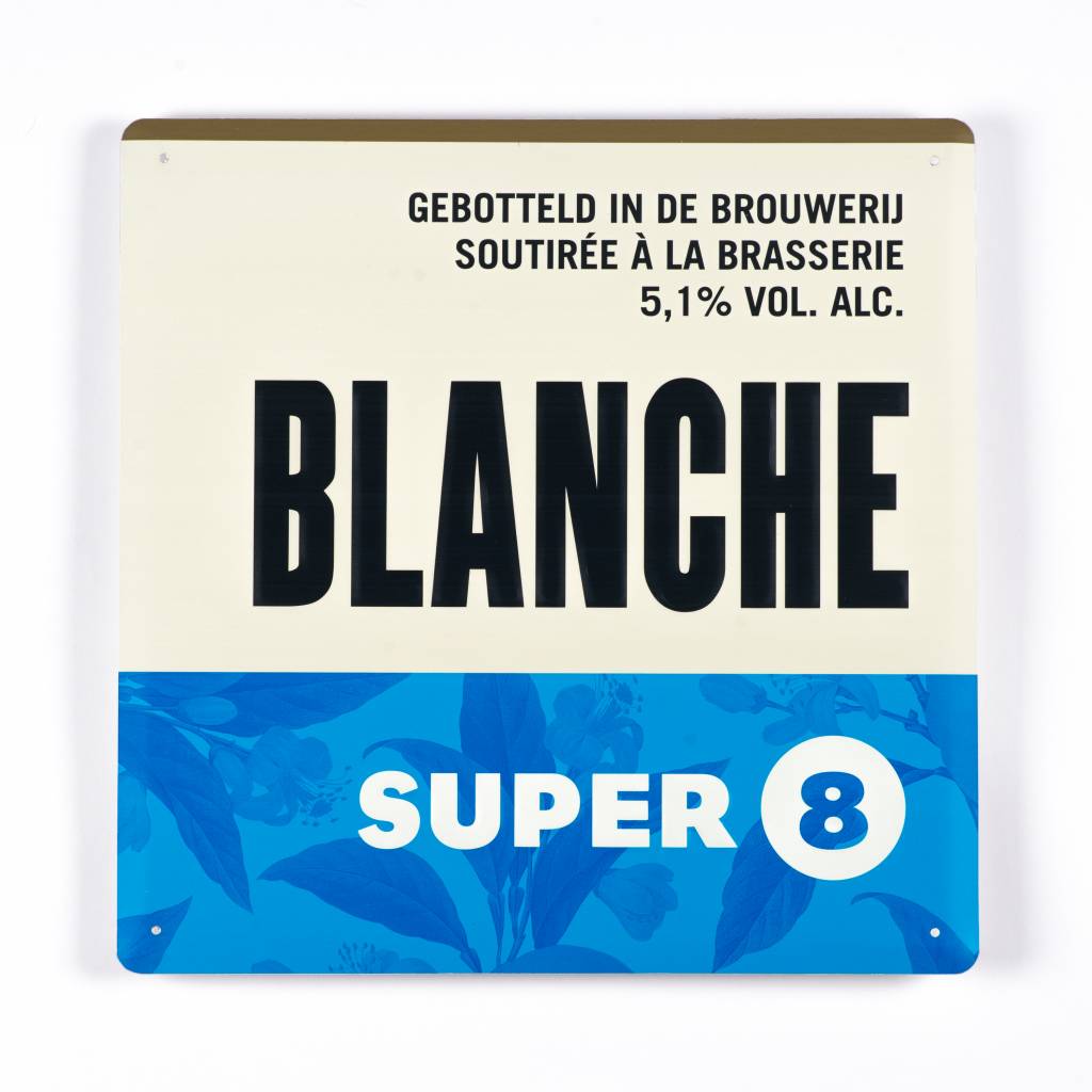 SUPER 8 SUPER 8 Blanche - plaque alu SUPER 8 SUPER 8 Blanche - plaque alu