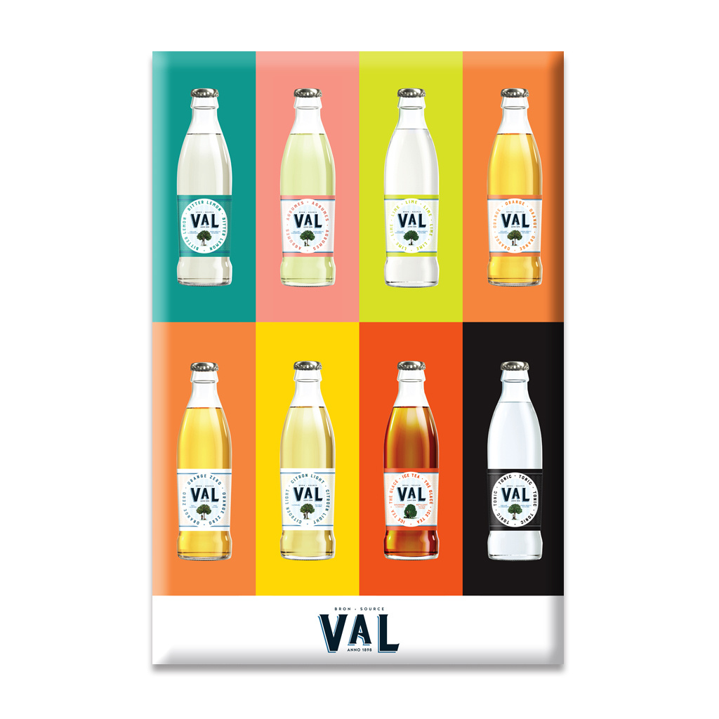 VAL VAL - plaque alu limonades VAL VAL - plaque alu limonades