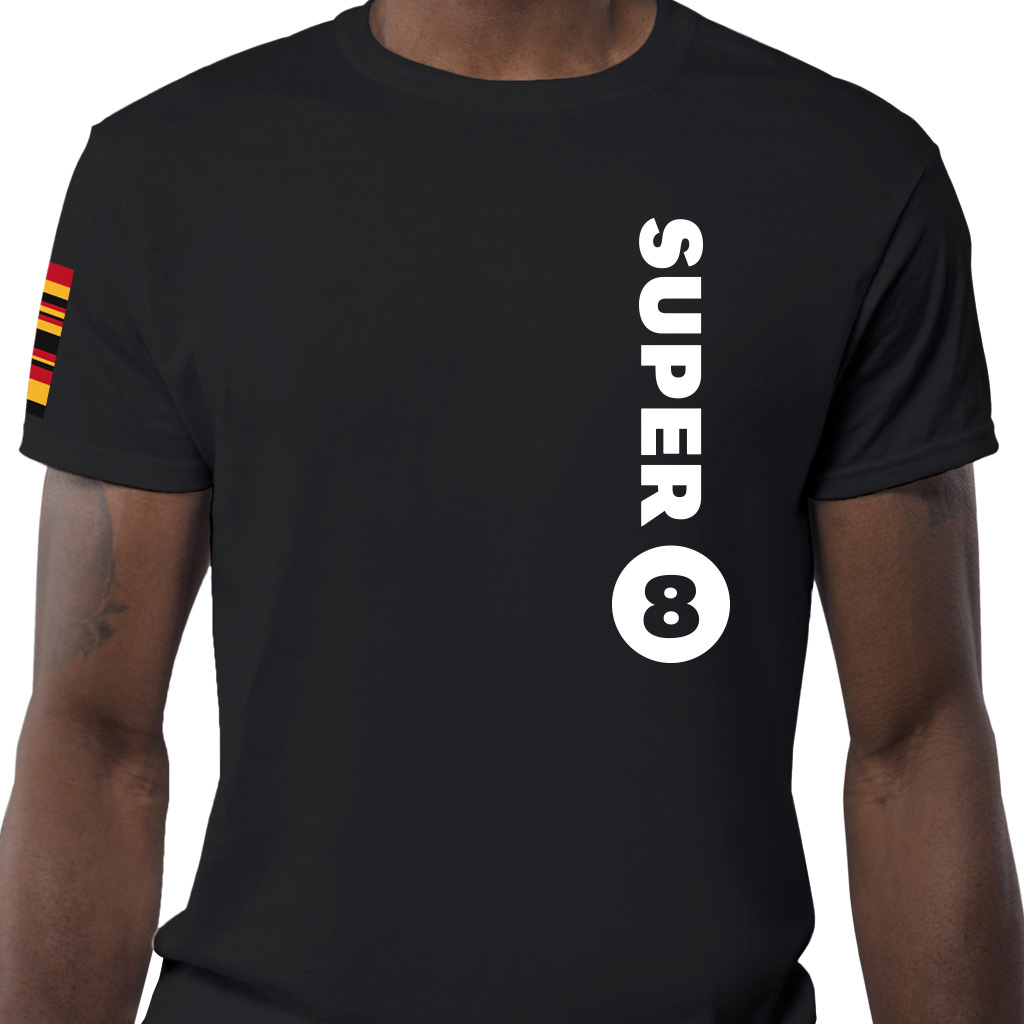 SUPER 8 SUPER 8 - T-shirt zwart SUPER 8 SUPER 8 - T-shirt zwart