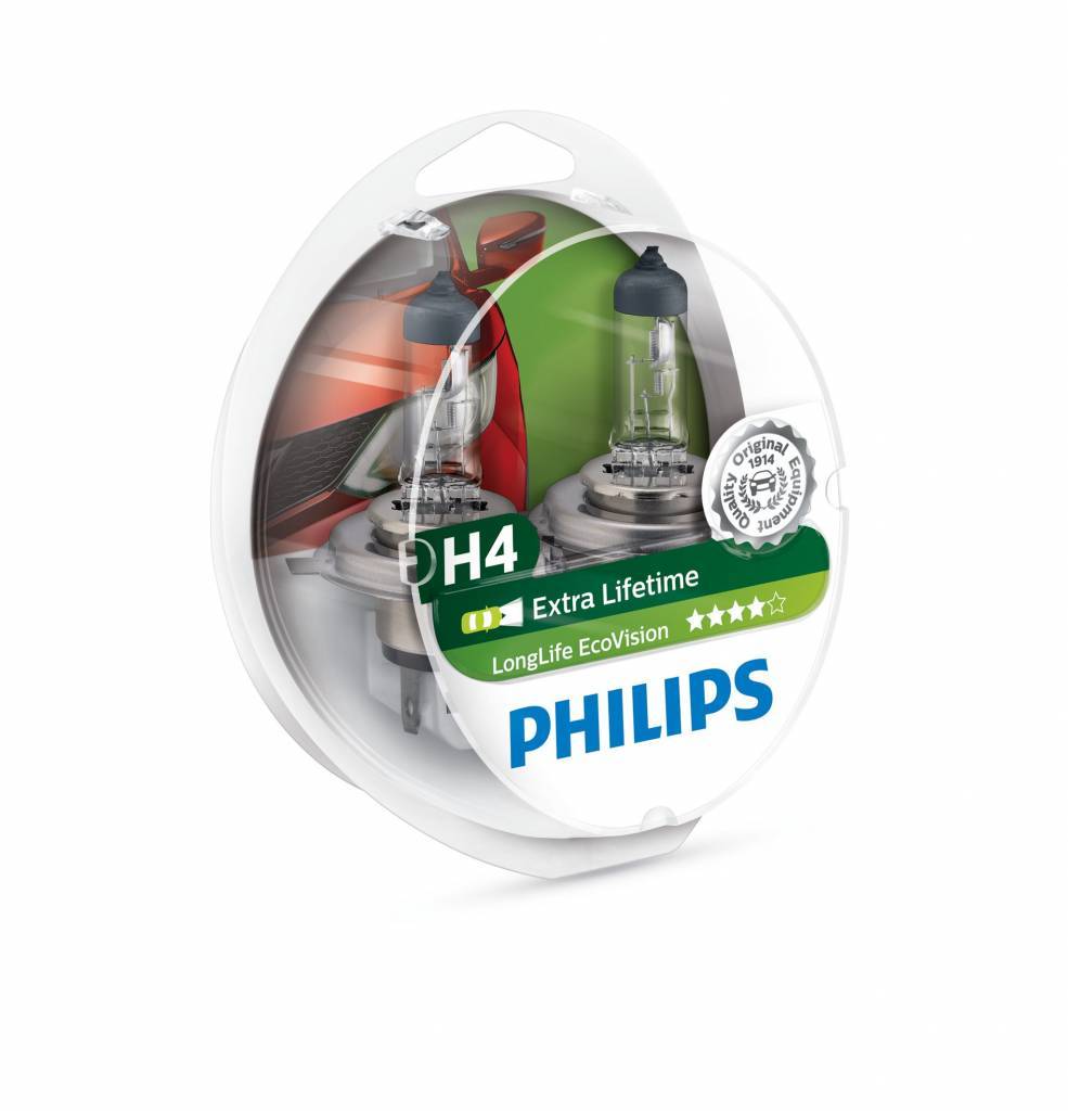Philips H4 Longlife EcoVision Blister double