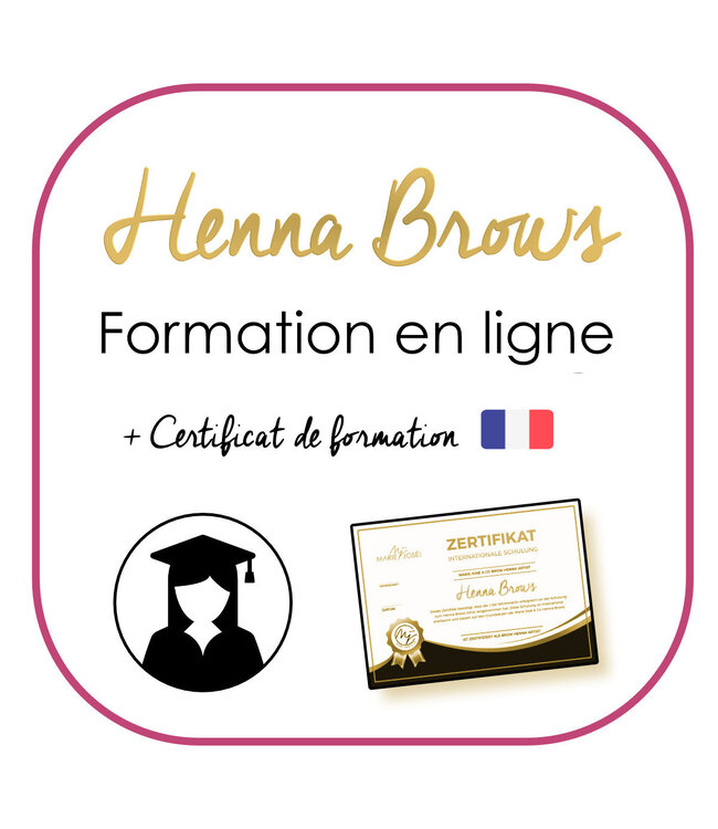 Marie-José Henna Brows Online Course (Dutch and German language)