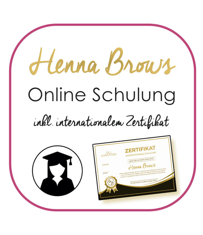 Marie-José Henna Brows Online Course (Dutch and German language)