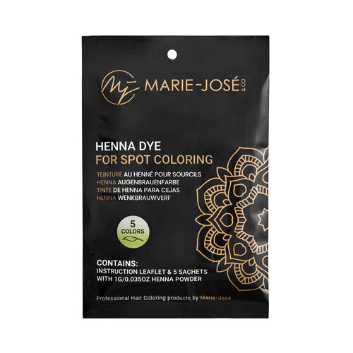 Marie-José Teinture au henné pour sourcils - 5 x 1g