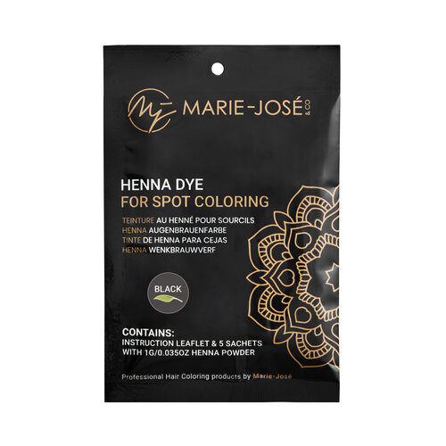 Marie-José Teinture au henné pour sourcils - 6 couleurs - 5 x 1g